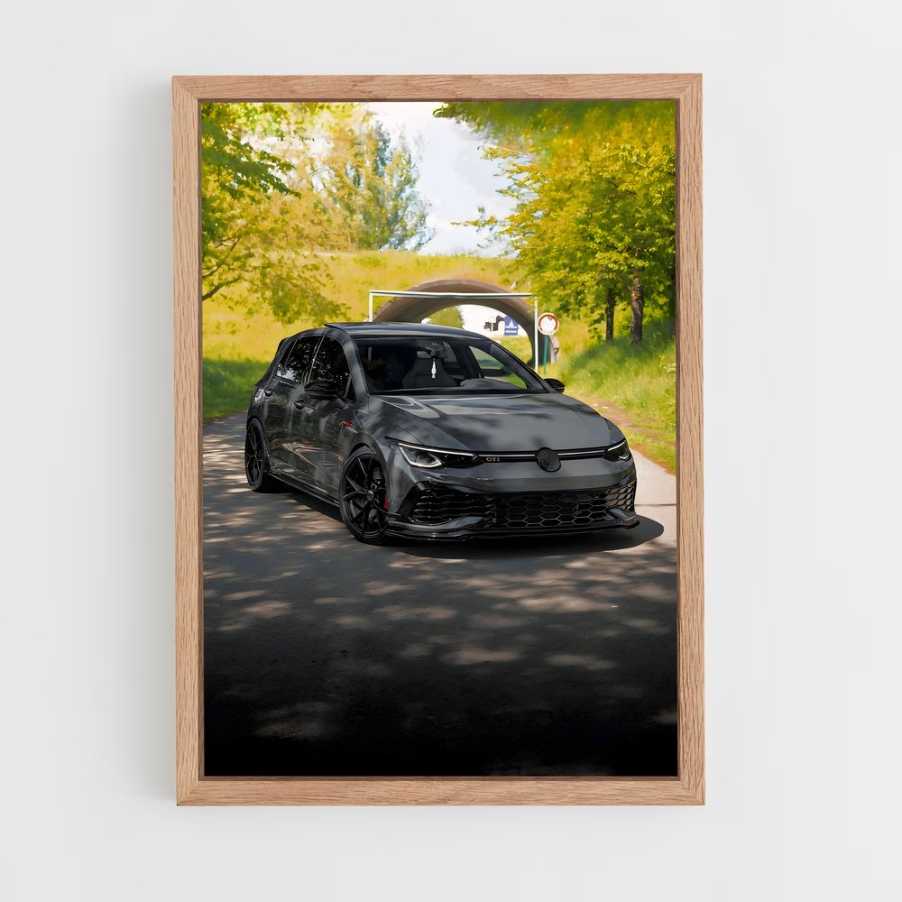 Poster Golf GTI Noir – affiche Volkswagen (vue 4)